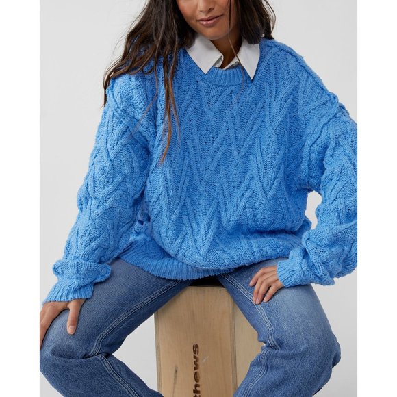 FREE PEOPLE Isla Cable Tunic / Marine - Picture 2 of 8